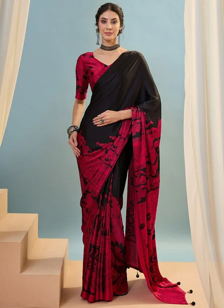 Raga 52 Semi Modal Printed Sarees Wholesale Price In Surat